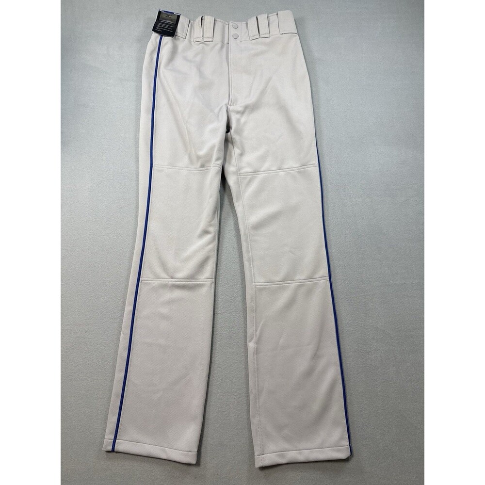 Mizuno Baseball Pants Adult Medium Gray Royal Blue Piping New With Tags